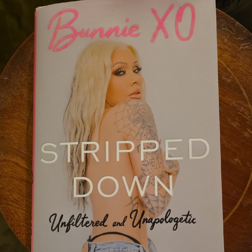 Bunnie XO "Stripped Down" Paperback Book - Pink & White Cover